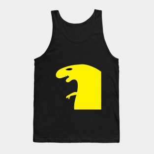 yellow t-rex Tank Top